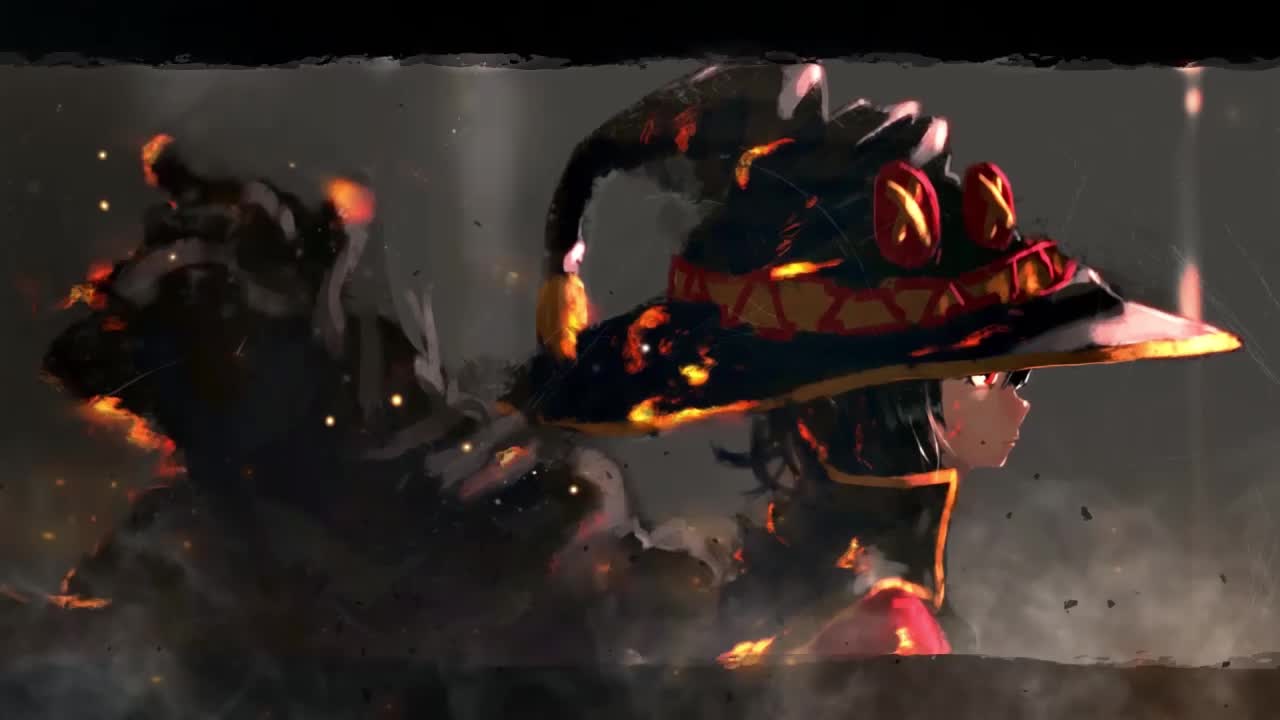 Megumin Scorched Scares Konosuba Gods Blessing On This Wonderful World HD Live Wallpaper For PC