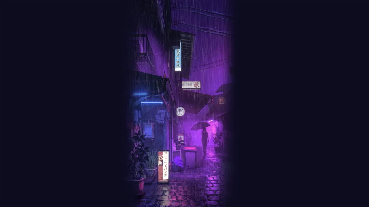 Raining In Tokyo HD Live Wallpaper For PC