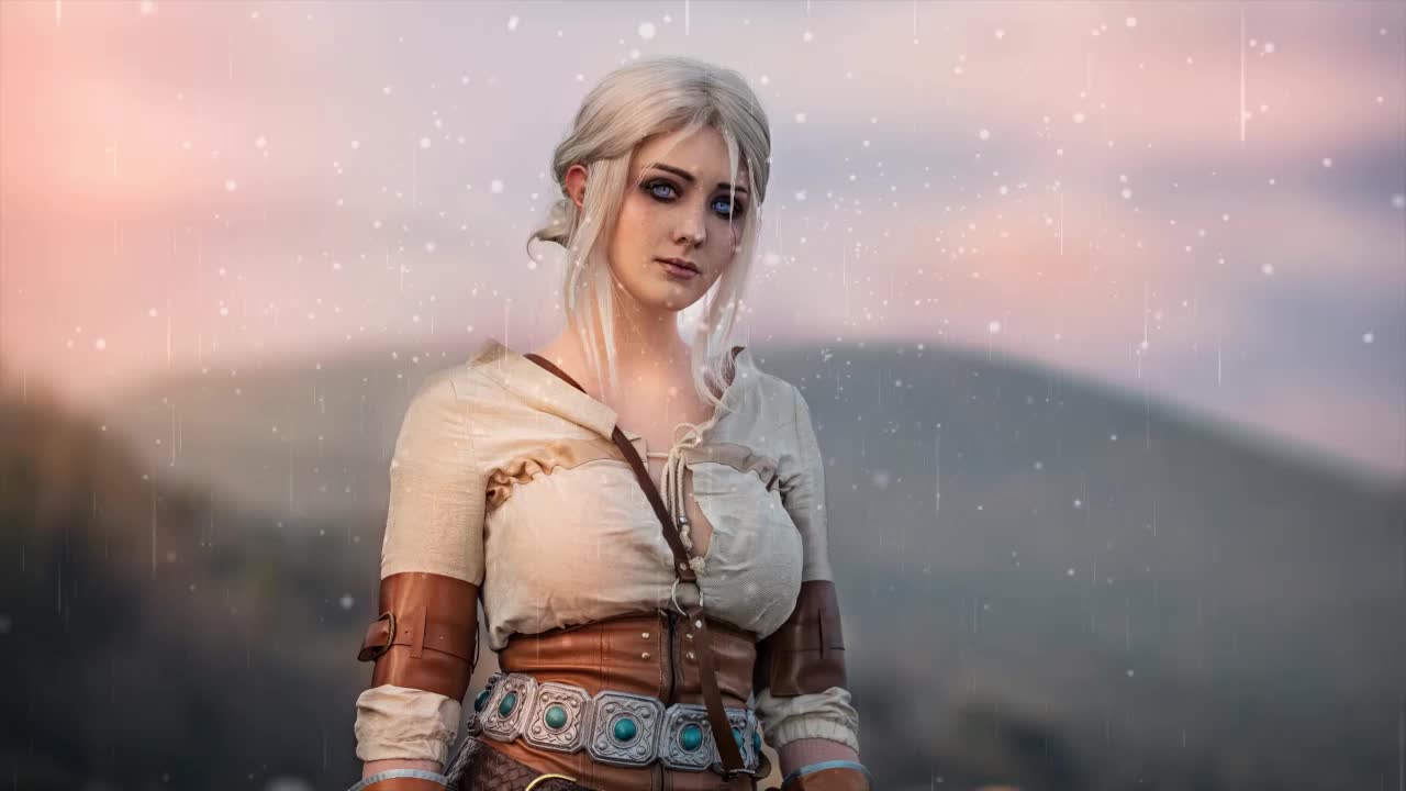 Ciri In The Rain The Witcher 3 Wild Hunt HD Live Wallpaper For PC