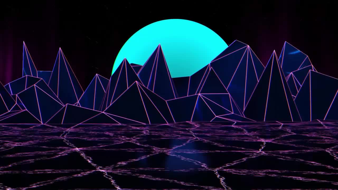 Neon Synthwave HD Live Wallpaper For PC