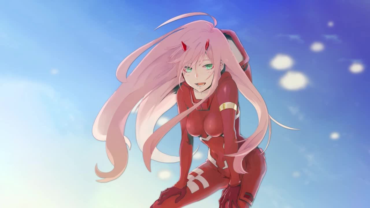 Zero Two In A Pilot Suit Darling In The Franxx HD Live Wallpaper For PC