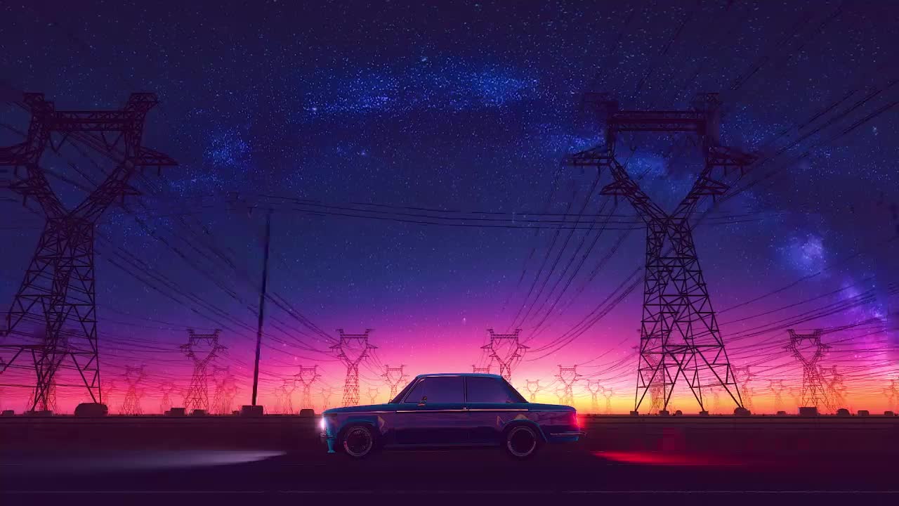 Driving Under The Beautiful Sky HD Live Wallpaper For PC