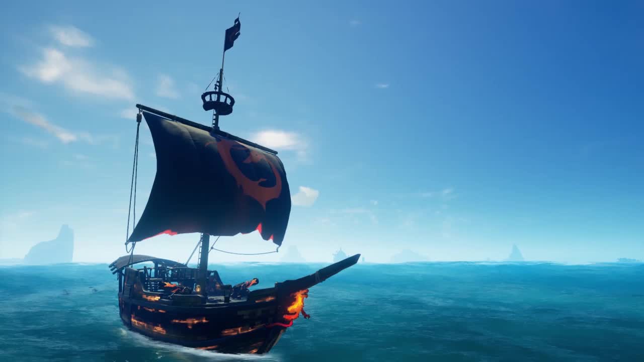 Sea Of Thieves Sloop Ashen Dragon HD Live Wallpaper For PC