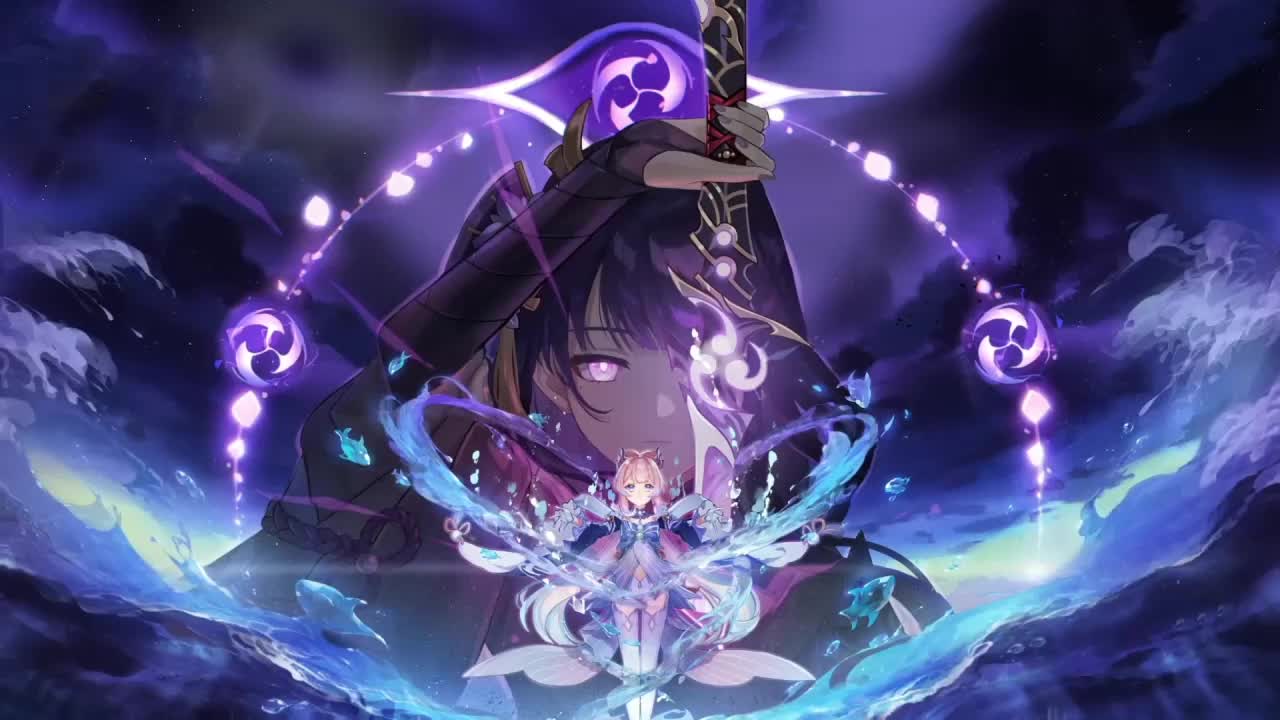 Baal And Kokomi Genshin Impact HD Live Wallpaper For PC