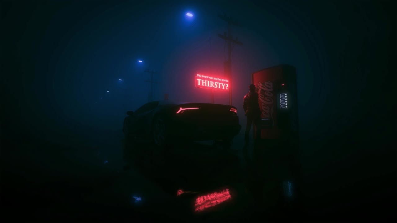 Neon Road HD Live Wallpaper For PC