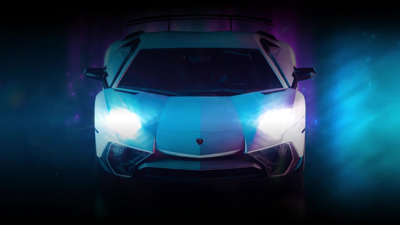 Lamborghini Aventador Neon HD Live Wallpaper For PC