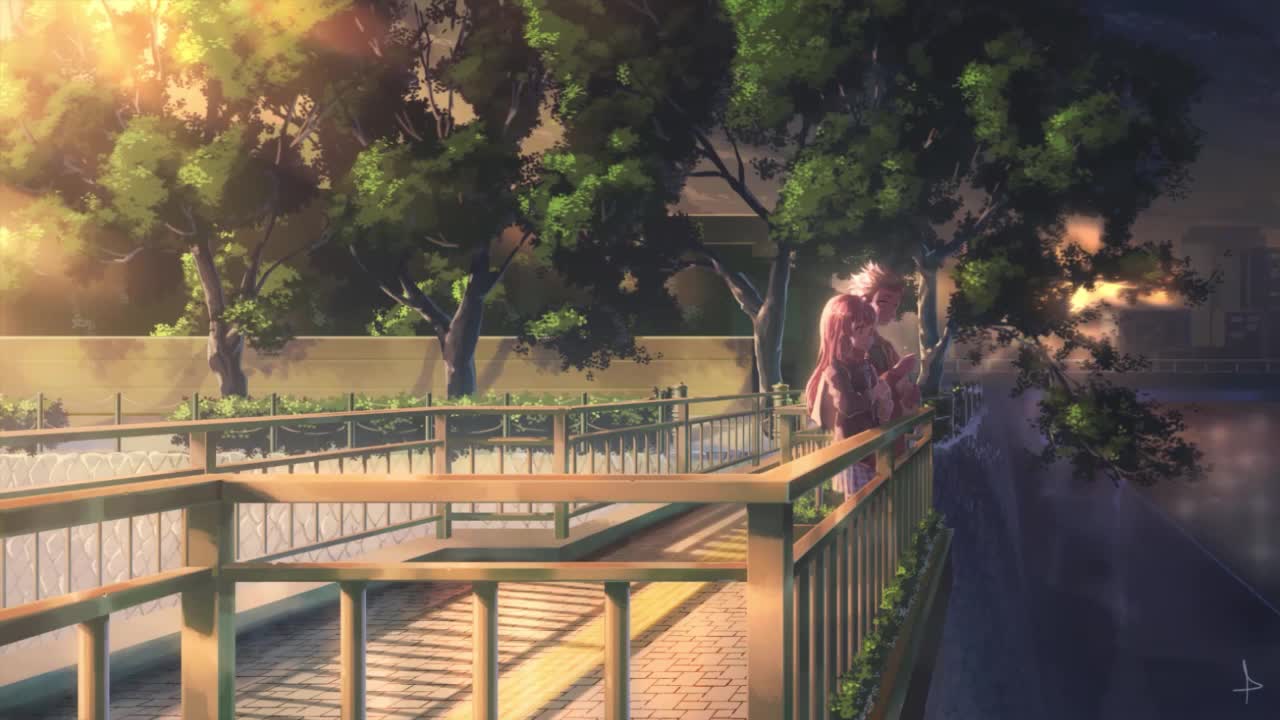 Shouya Ishida And Shouko Nishimiya Standing Together In The Sunset A Silent Voice HD Live Wallpaper For PC