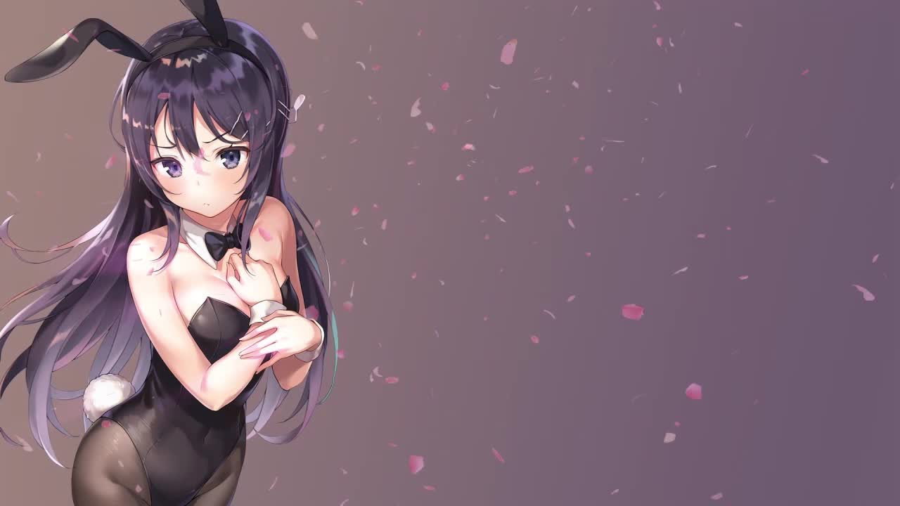 Mai Sakurajima In Her Bunny Suit Rascal Does Not Dream Of Bunny Girl Senpai HD Live Wallpaper For PC