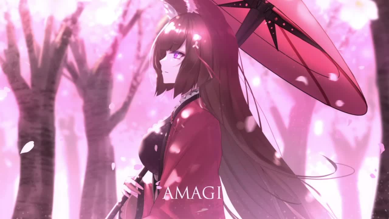 Amagi Cherry Blossom Azur Lane HD Live Wallpaper For PC