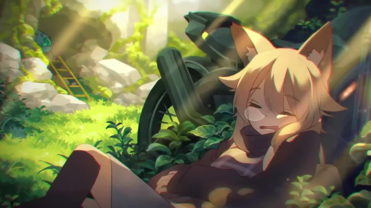 Fox Girl Sleepy HD Live Wallpaper For PC