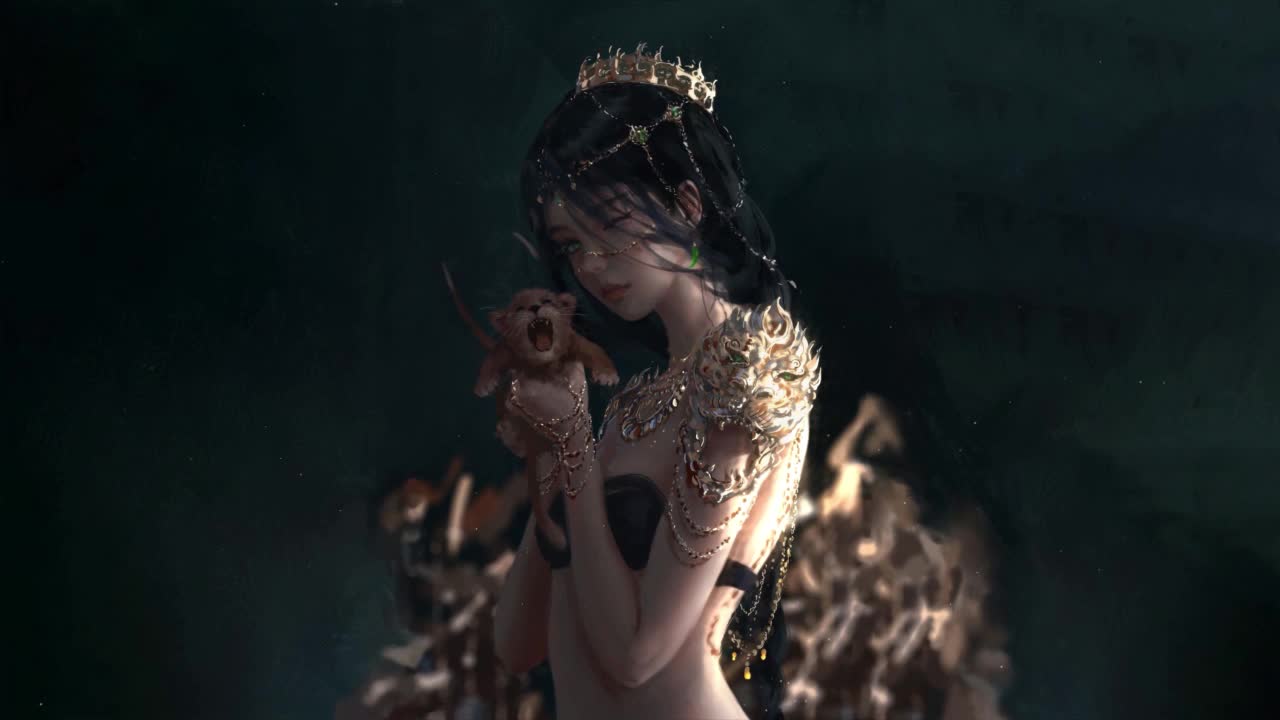 Princess Aeolian Playing With Her Pet Ghostblade HD Live Wallpaper For PC