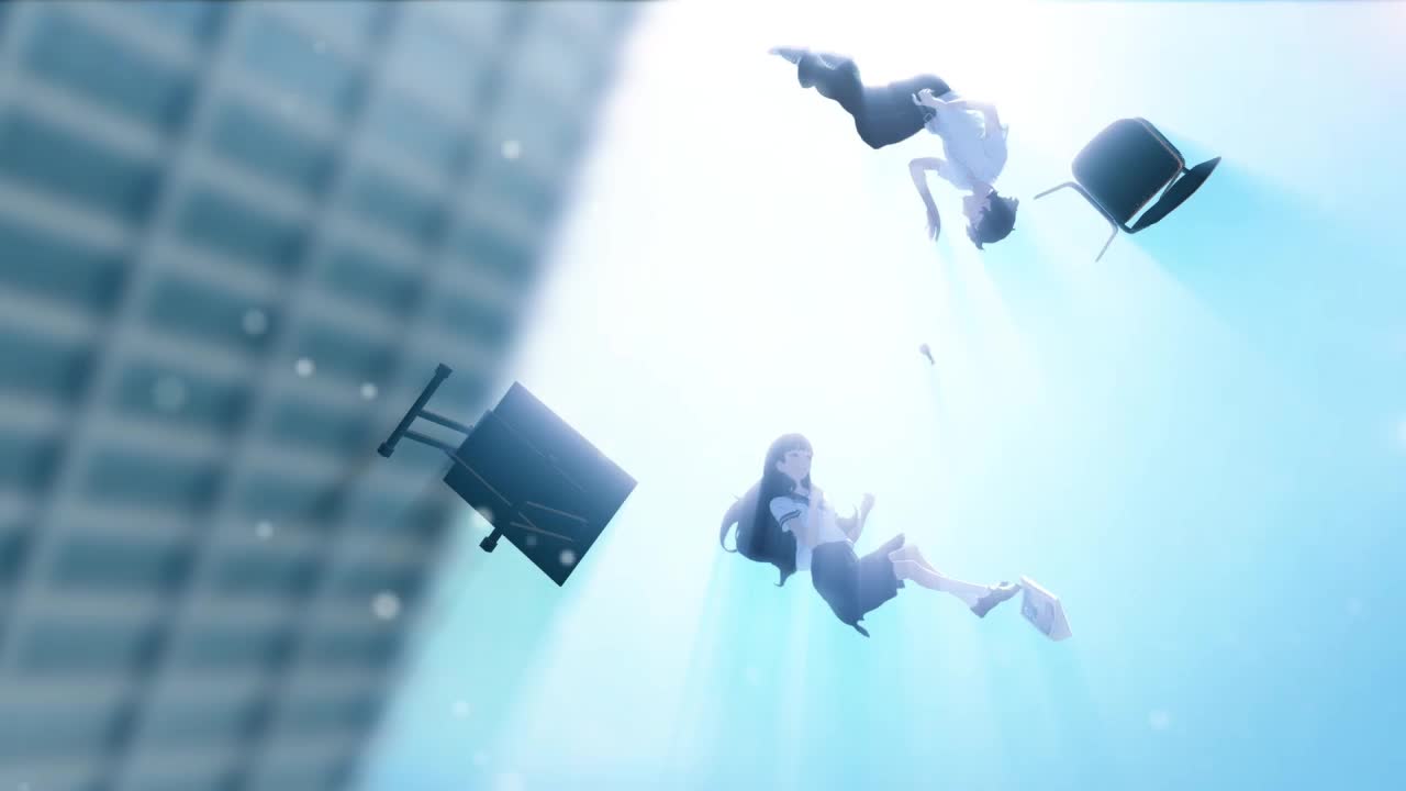 Falling Anime Couple HD Live Wallpaper For PC