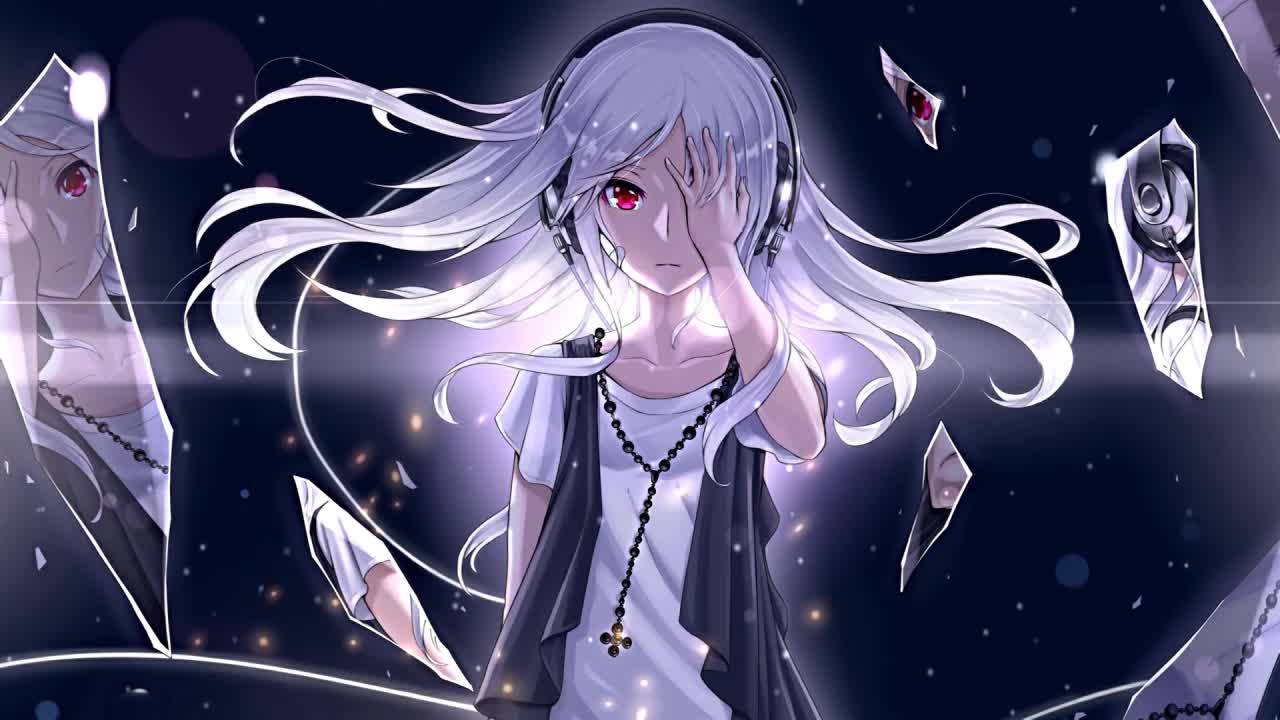 Broken Mirror Anime Girl HD Live Wallpaper For PC