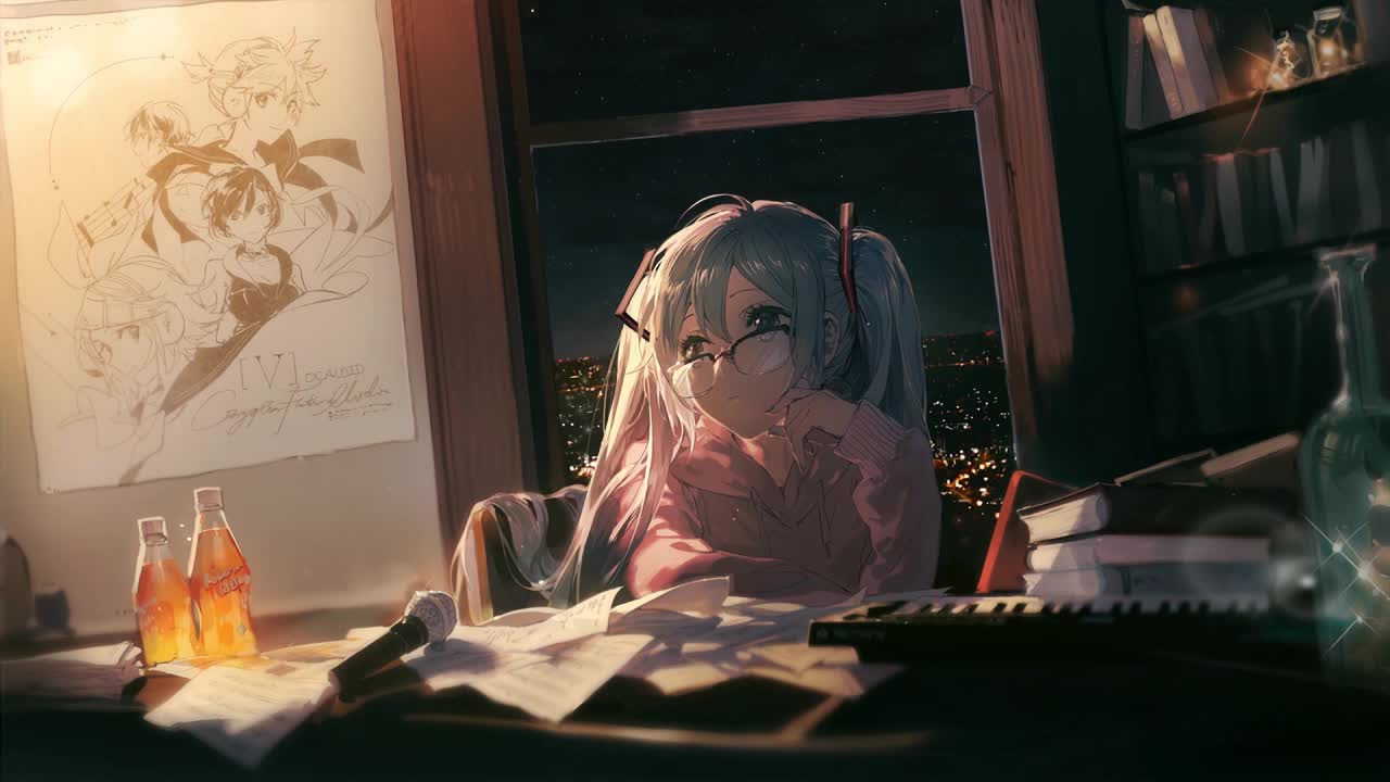 Miku Starry Night HD Live Wallpaper For PC