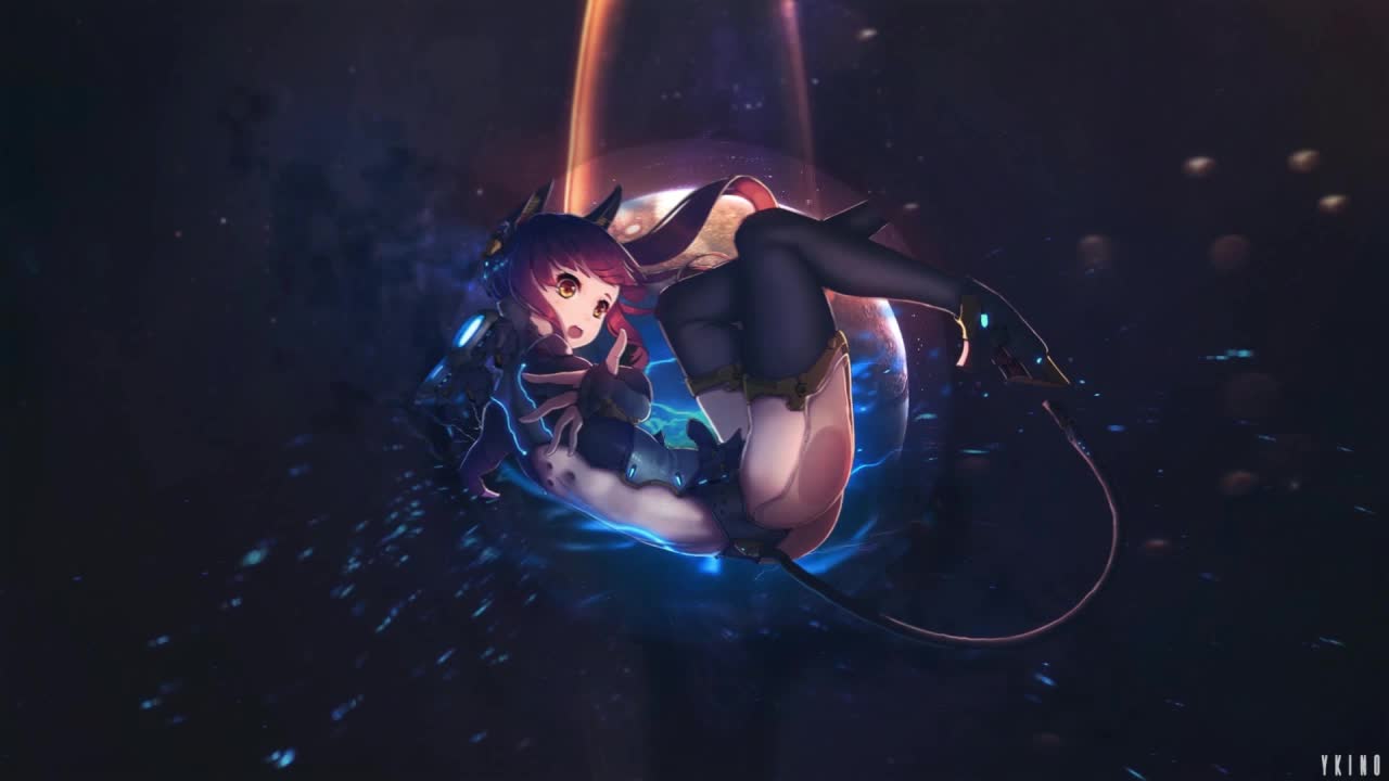 Anime Girl Between Space And Time HD Live Wallpaper For PC