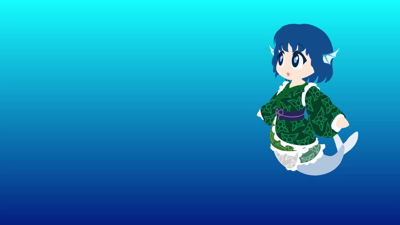 Wakasagihime Mermaid Touhou Project HD Live Wallpaper For PC