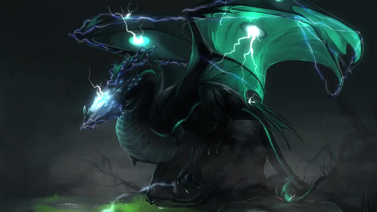 Great Lightning Dragon HD Live Wallpaper For PC