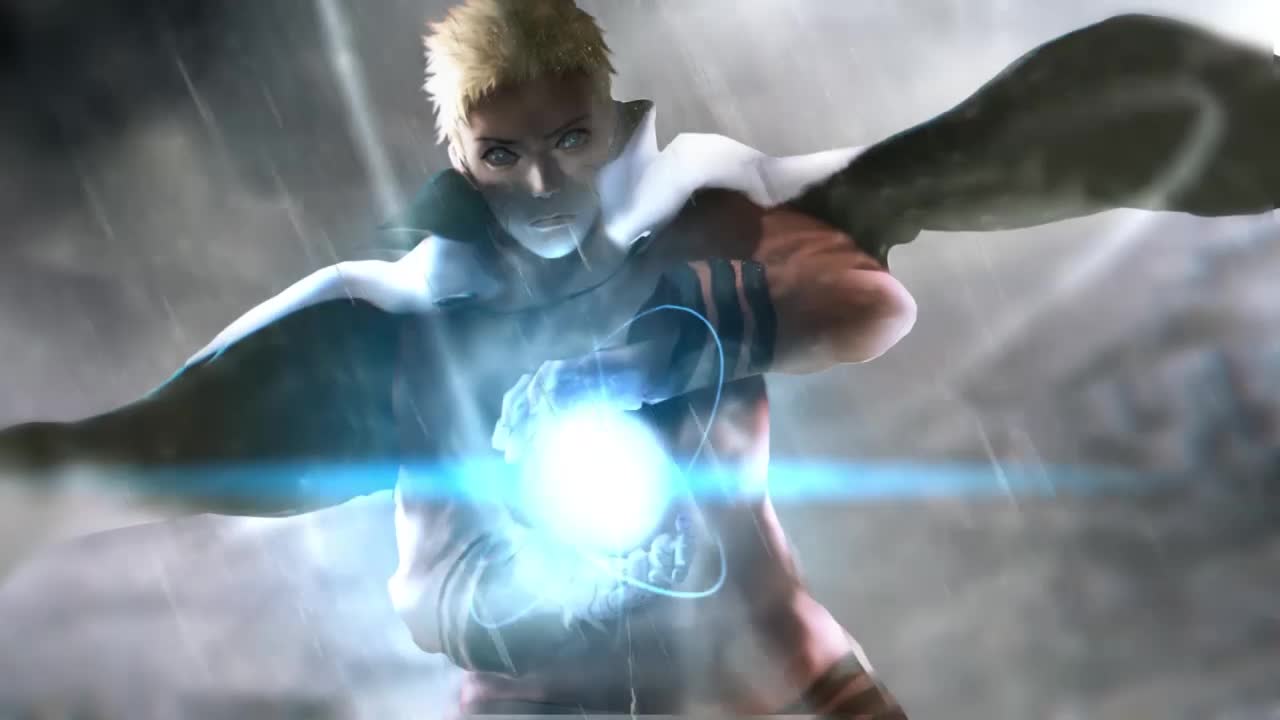 Uzumaki Naruto Using Rasengan In The Rain HD Live Wallpaper For PC