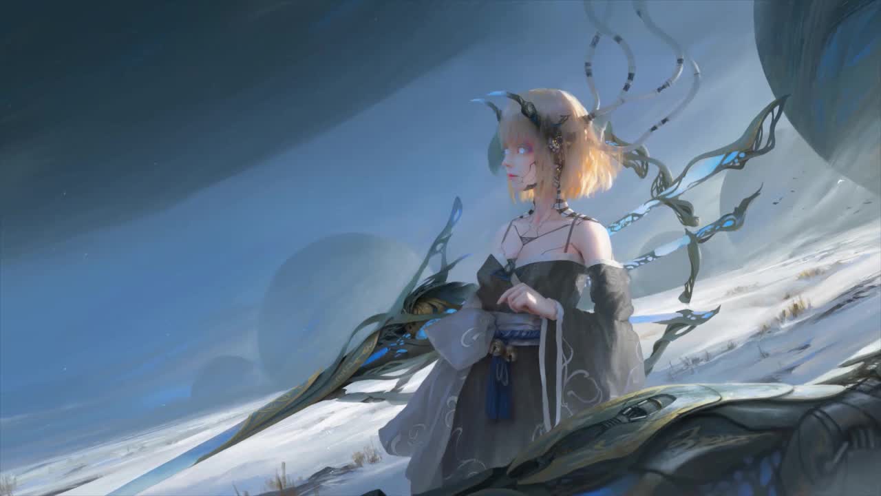 Fantasy Girl On A Strange Planet HD Live Wallpaper For PC