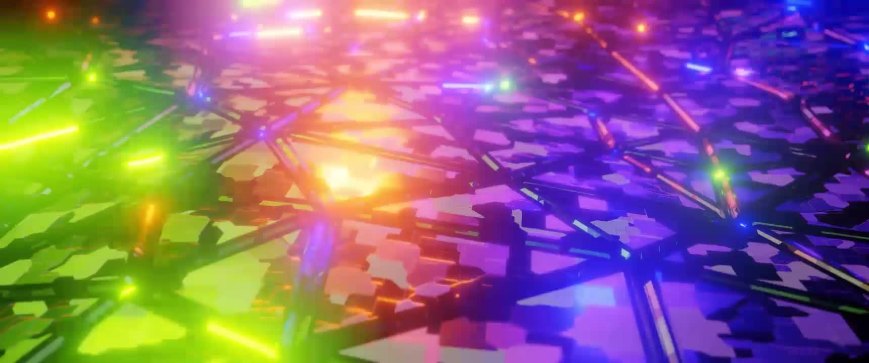 Abstract Cybercore Triangles HD Live Wallpaper For PC