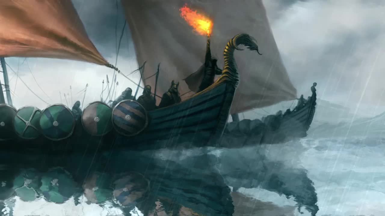 Vikings Boat Crossing The Sea Game Of Thrones HD Live Wallpaper For PC