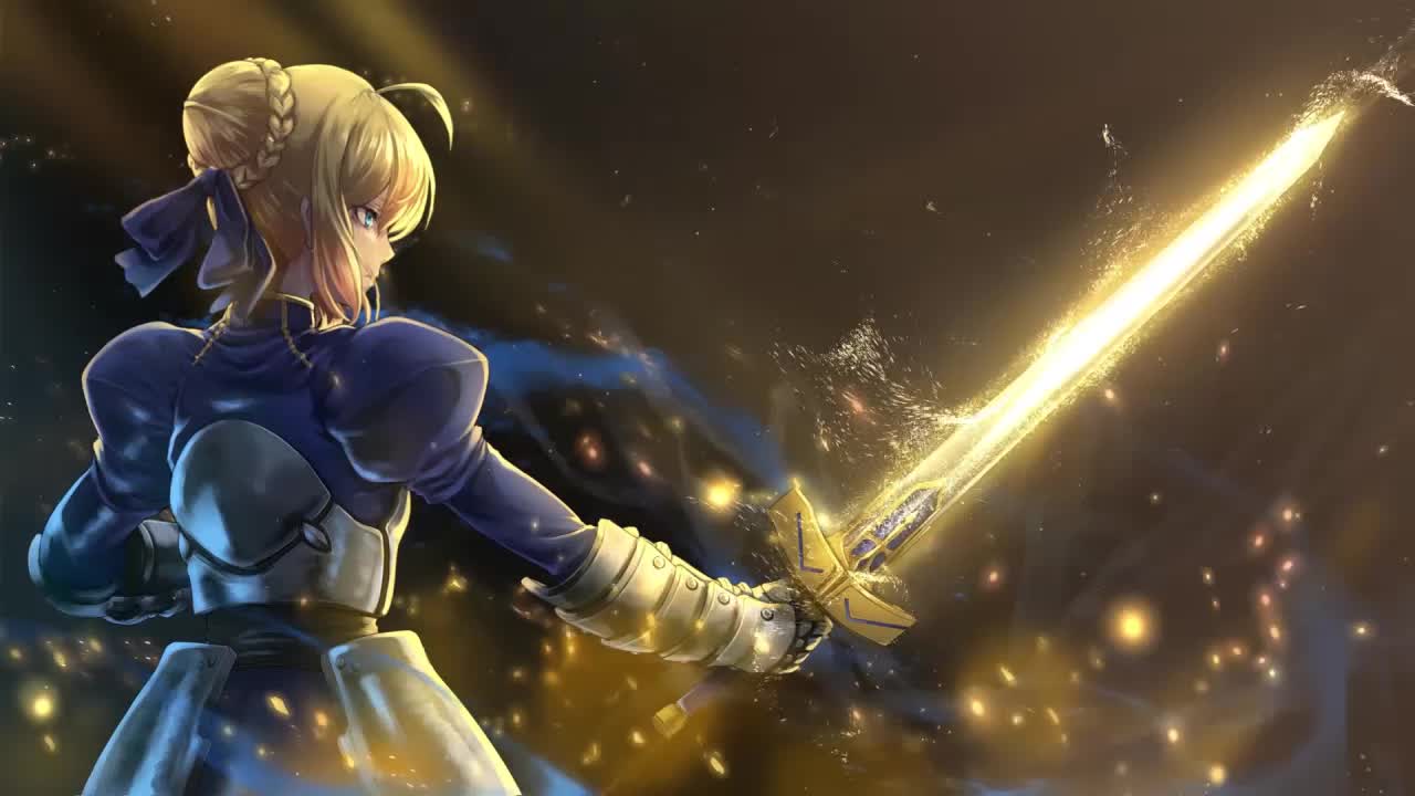 Artoria Pendragon Excalibur Fate Stay Night HD Live Wallpaper For PC