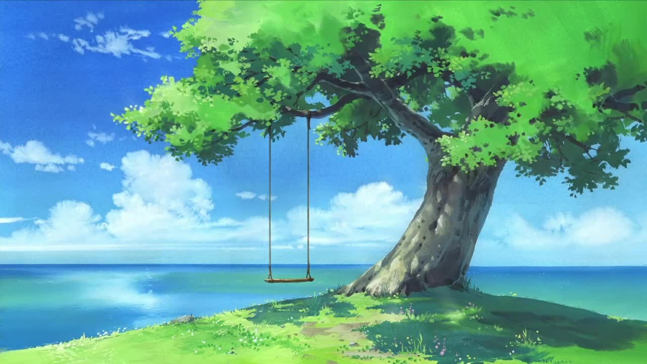 Swing Near The Sea HD Live Wallpaper For PC