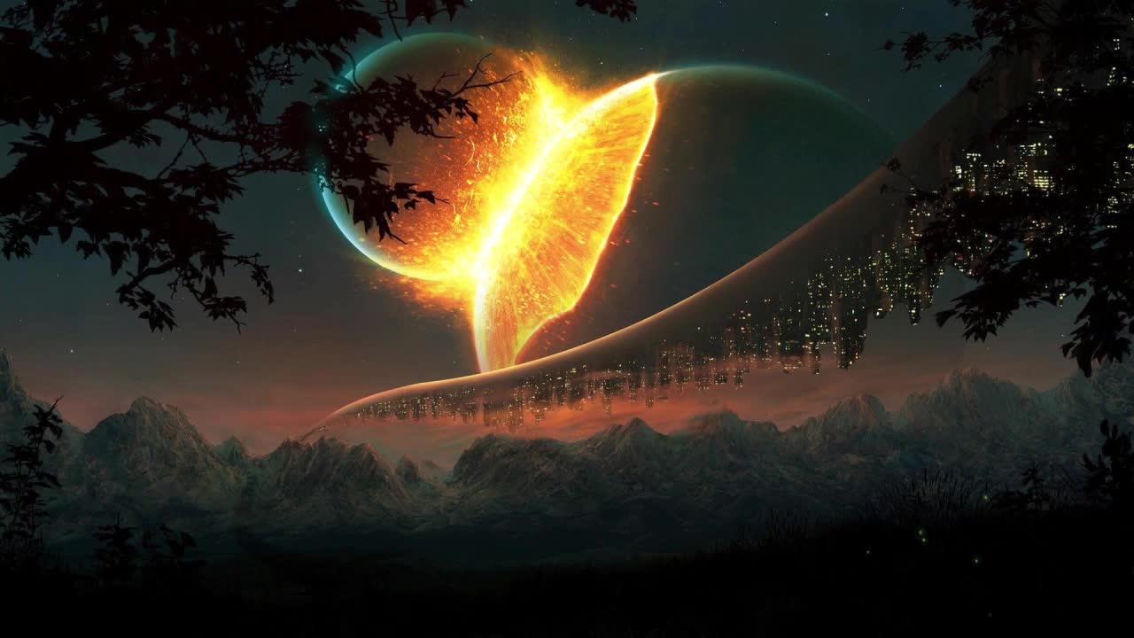Planet Collision HD Live Wallpaper For PC