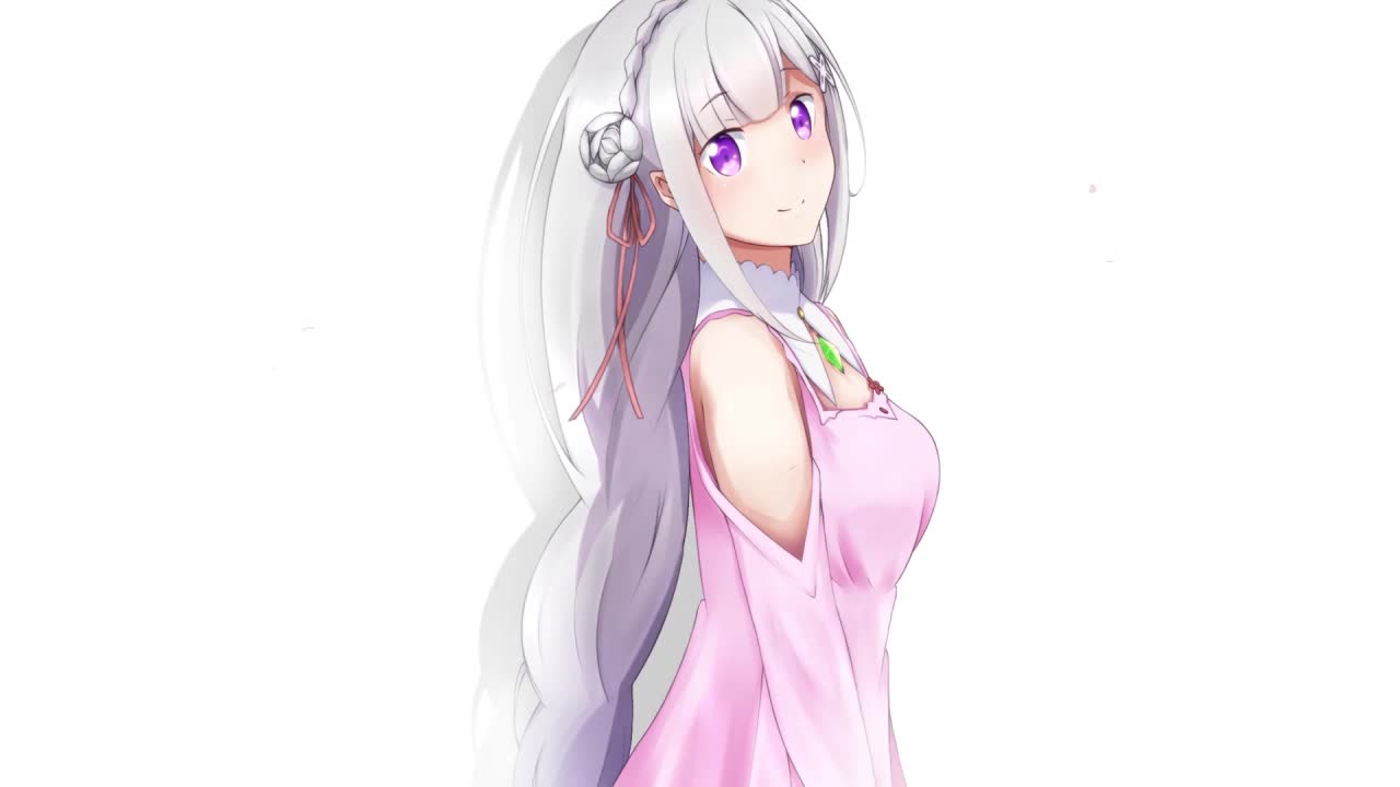 Emilia Re Zero Theme HD Live Wallpaper For PC