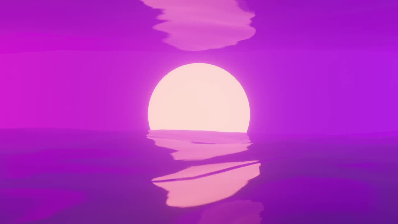 Pink Retro Sunset HD Live Wallpaper For PC