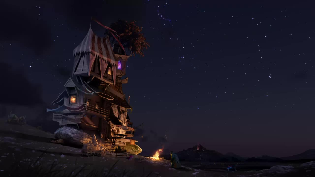 Night Campfire Artifact HD Live Wallpaper For PC