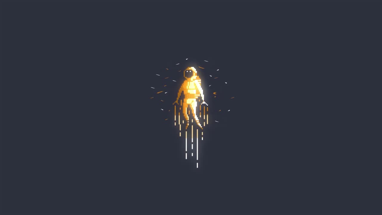 Pixel Astronaut HD Live Wallpaper For PC