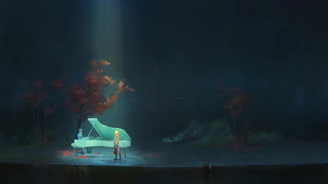 Your Lie In April On Stage HD Live Wallpaper For PC