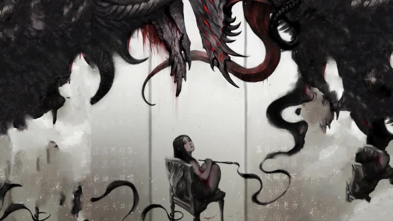 Depressed Girl Creepy Monster HD Live Wallpaper For PC