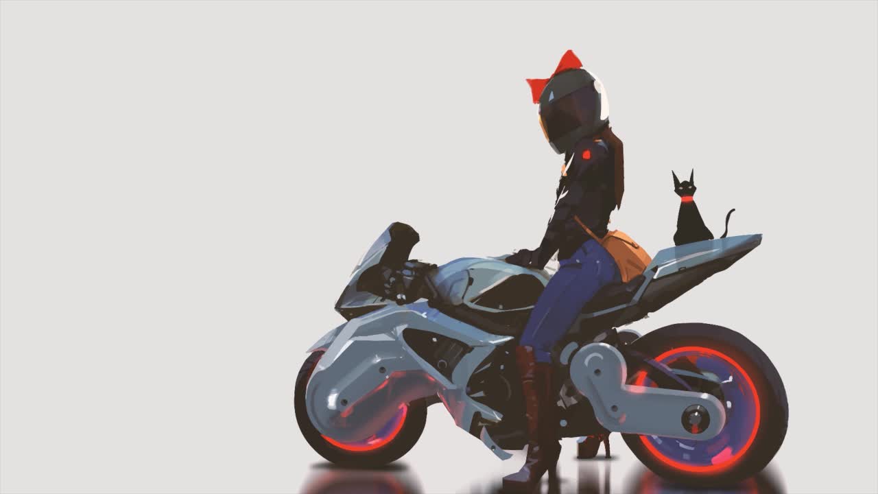 Kikis Delivery Service Cyberpunk HD Live Wallpaper For PC