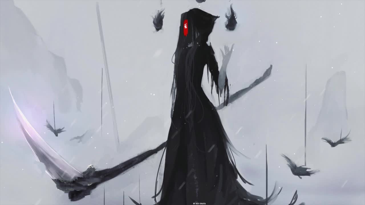 Mysterious Girl With Death Scythe HD Live Wallpaper For PC