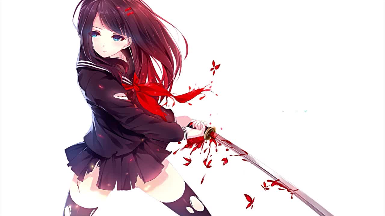 Samurai School Girl HD Live Wallpaper For PC