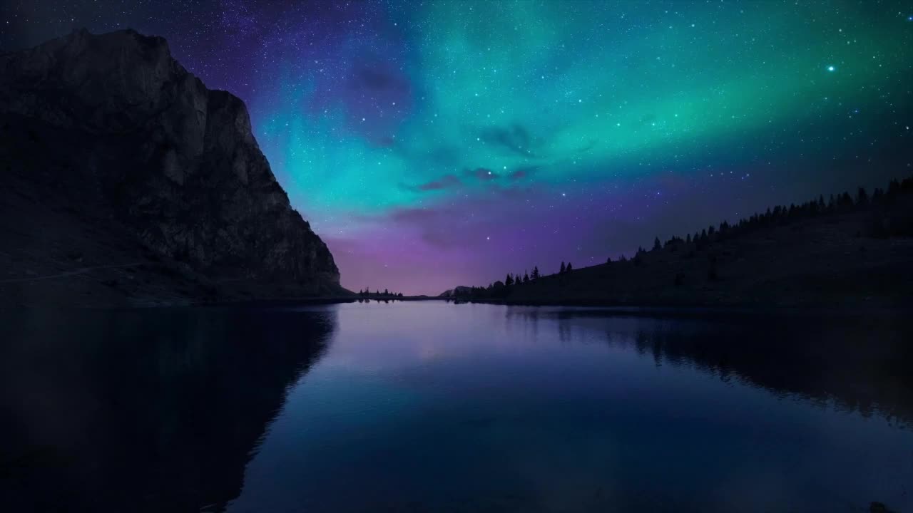 Aurora Lake HD Live Wallpaper For PC