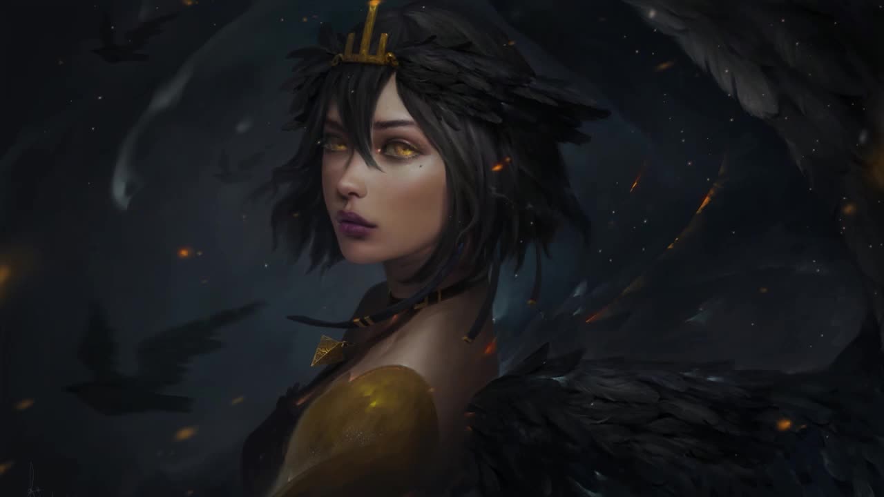 Unimaginable Beautiful Dark Angel HD Live Wallpaper For PC