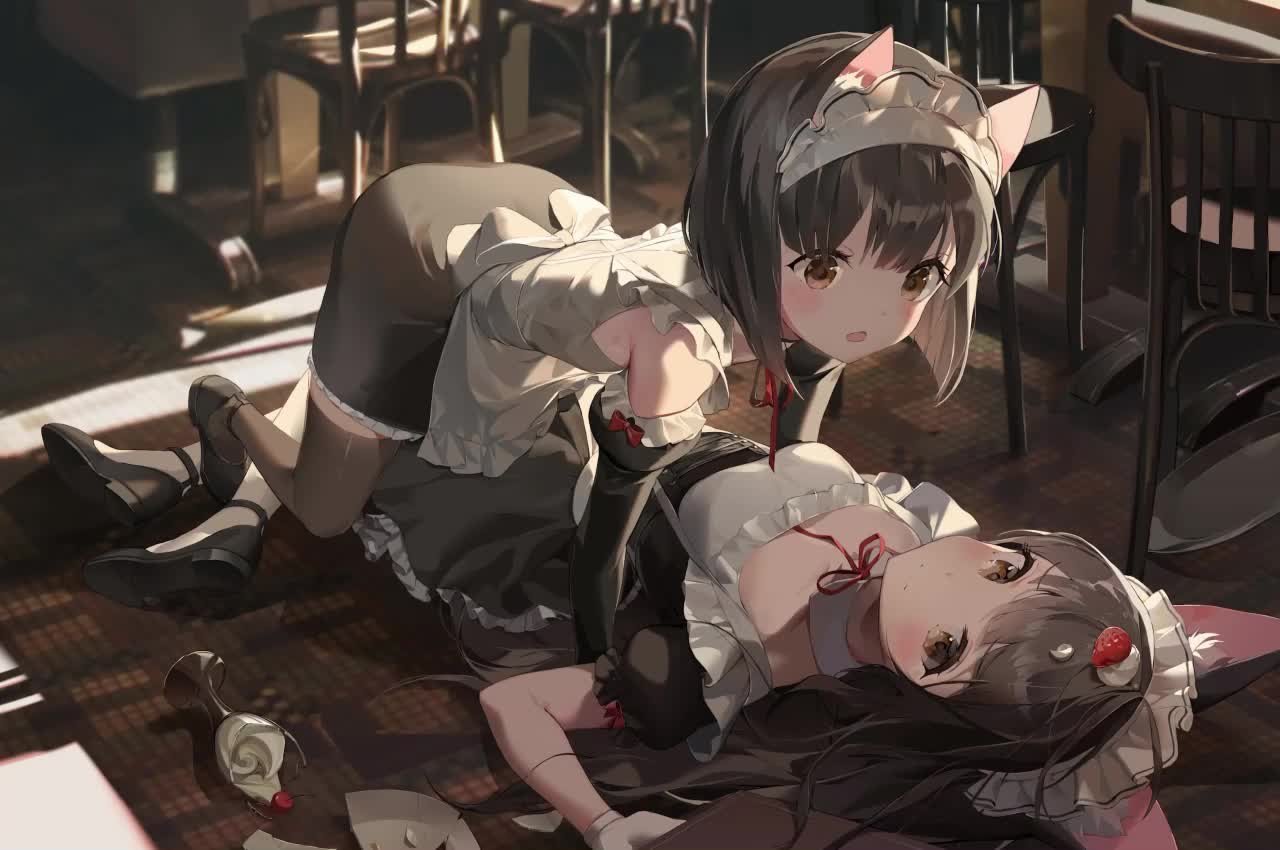 Loli Neko Girl Maid HD Live Wallpaper For PC