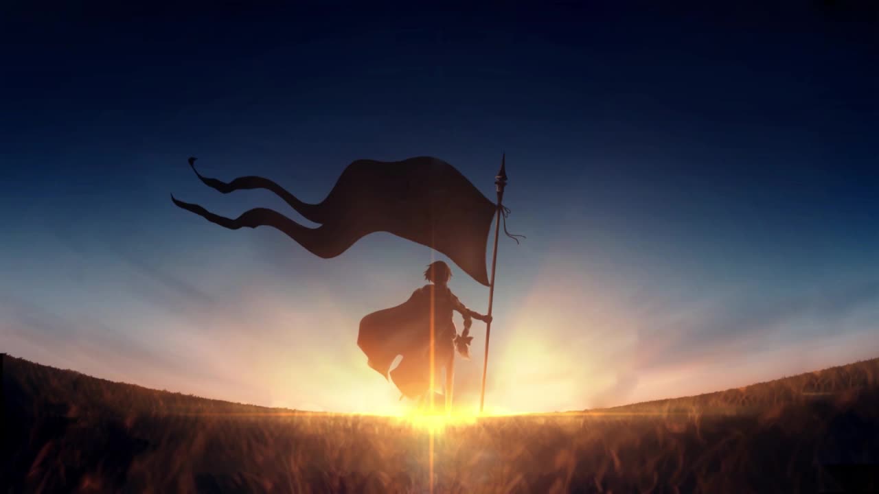 Jeanne Darc Holding A Flag In The Field Fate Grand Order HD Live Wallpaper For PC