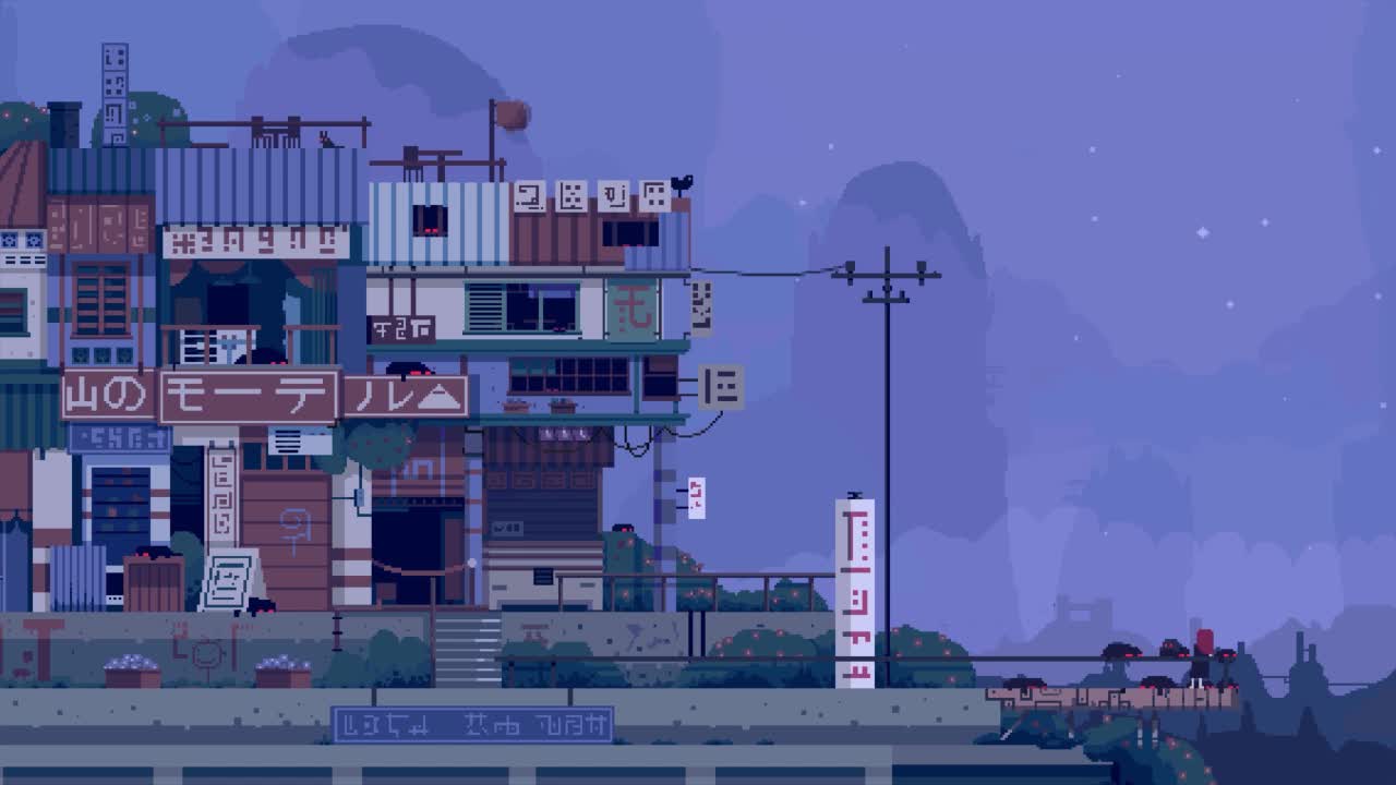 Mountain Motel Pixel HD Live Wallpaper For PC