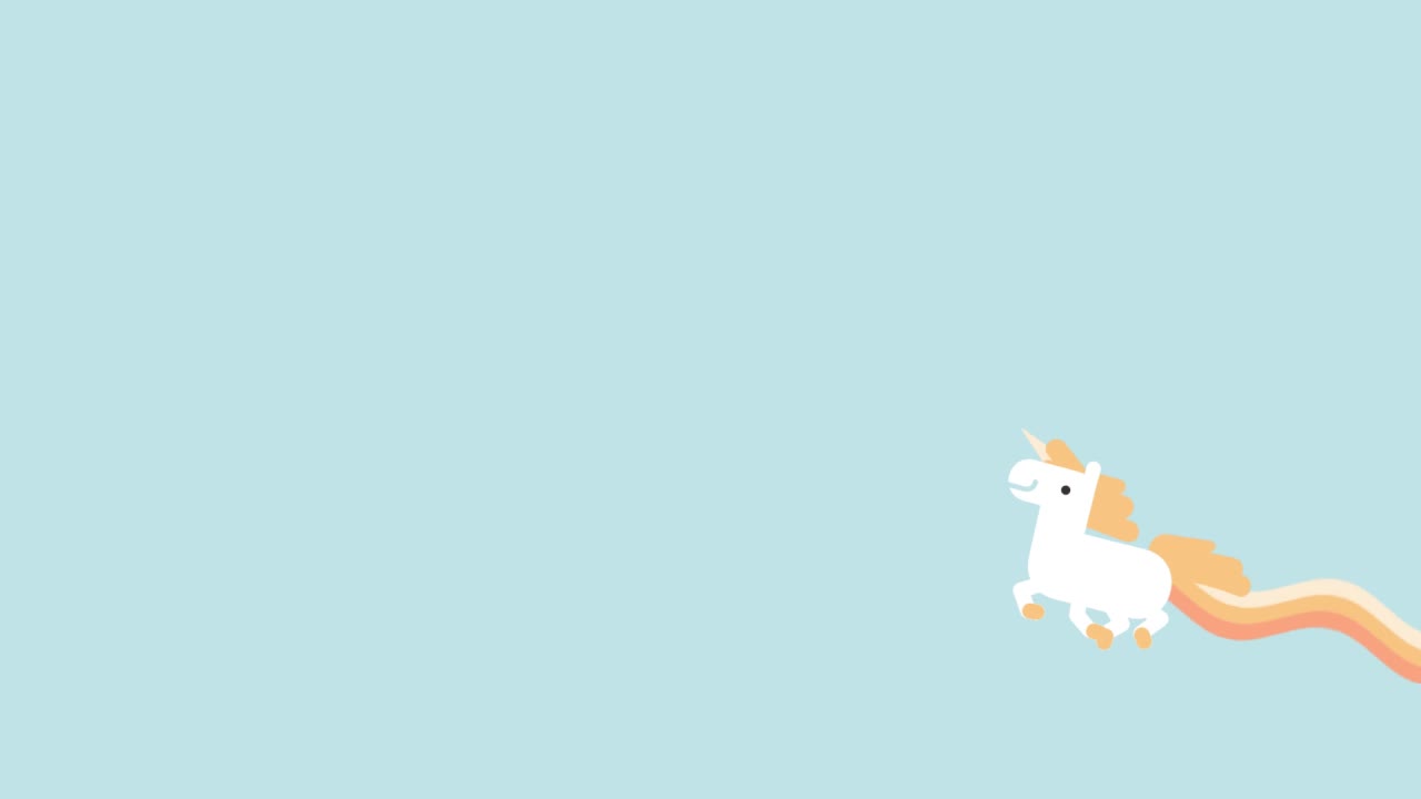 Happy Unicorn Running HD Live Wallpaper For PC