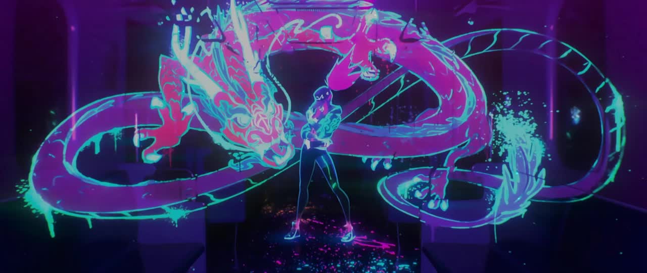 Kda Akali Neon Dragon League Of Legends HD Live Wallpaper For PC