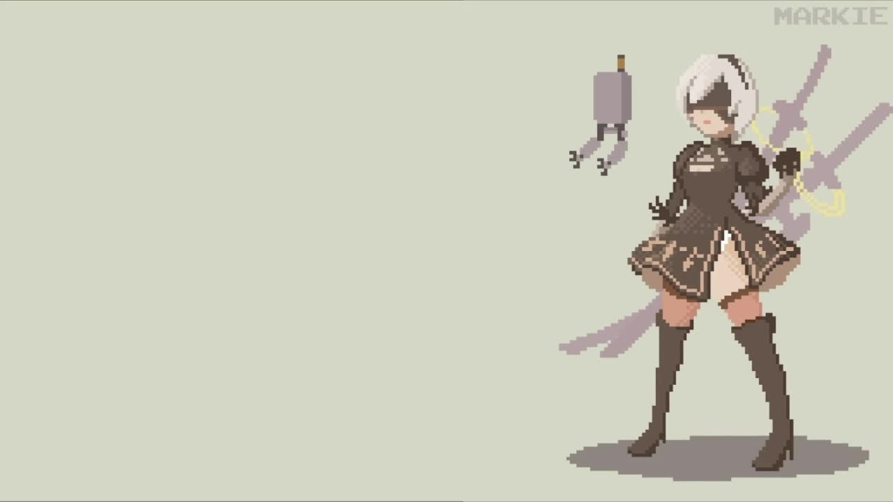 Nier Automate Pixel HD Live Wallpaper For PC
