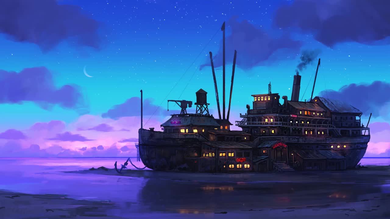 Fantasy Ship On Land HD Live Wallpaper For PC