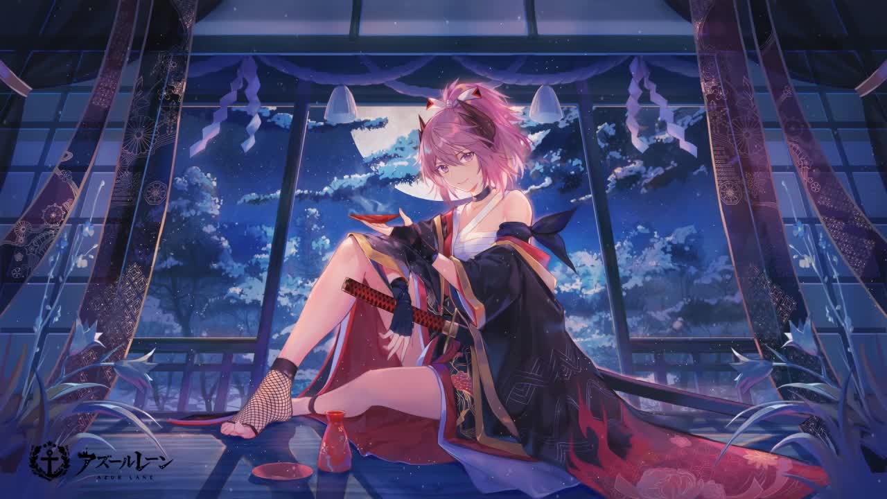 Kirishima Casual Dazzle Azur Lane HD Live Wallpaper For PC