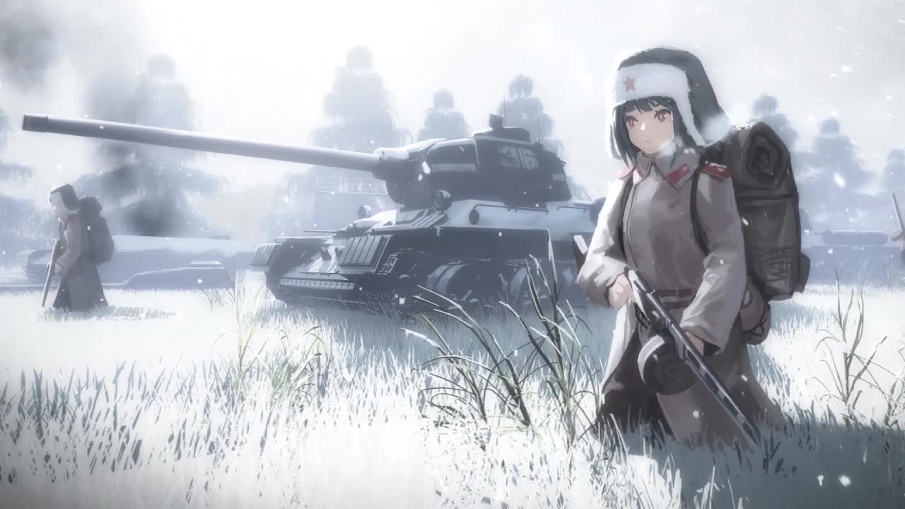 Anime Girls And Tanks HD Live Wallpaper For PC