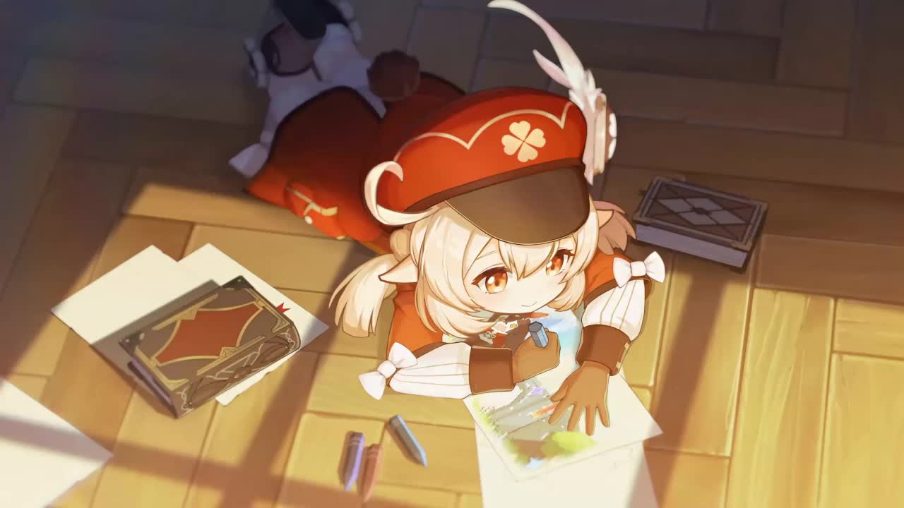 Klee Painting A Picture Genshin Impact HD Live Wallpaper For PC
