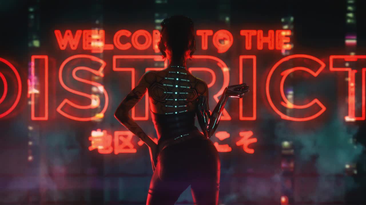 Cyberpunk Cyborg Girl HD Live Wallpaper For PC